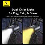 Baseus PrimeTrip 2-in-1 Magnetic Bike Phone Holder & Bike Light, Waterproof Dual-Color 600 Lumen Light, Bike Phone Mount for iPhone 16 Pro Max, Galaxy S24 Ultra - Image 6