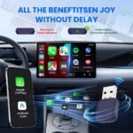 CarlinKit Mini Ultra 2-in-1 Wireless Android Auto for Android 11+ & Wireless CarPlay Adapter for iOS 10+, USB-C/A,Plug & Play, Low Latency,Mini USB Design for OEM Cars-Dark Blue - Image 5