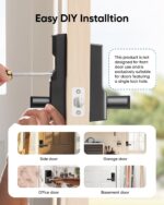 eufy Smart Lock C33, Keypad Door Lock with Handle, Fingerprint Door Knob, Keyless Entry Door Lock for Front Door and Bedrooms, Electronic Deadbolt, Wi-Fi, Remote App Control, IP53 Waterproof, Black - Image 2