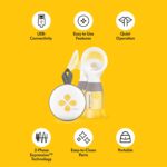Medela Swing Maxi Electric Double Pump - USB Rechargeable - More Milk in Less Time - With PersonalFit Flex Breast Shields and Medela 2-Phase Expression Technology, Pack of 1 - Image 9