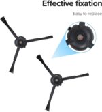 roborock Original Accessories, silicone side Brushes for Vacuum Cleaners from the Qrevo S/S7 Max Ultra/S8 MaxV Ultra/Q8 Max/Q8 Max+/Q5 Pro/Q5 Pro+/S8 Pro Ultra, pack of 2 (Black) - Image 5