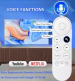Replacement Voice Remote Control for Google Chromecast 4K HD TV, for Chromecast with Google TV Remote, for Google TV HD/ 4K Snow Streaming Stick, for G9N9N,GA01919-US, GA01920-US, GA01923-US - Image 8