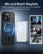 ESR for iPhone 16 Pro Max Case, Compatible with MagSafe, Shockproof Military-Grade Protection, Magnetic Phone Case for iPhone 16 Pro Max, Classic Hybrid Case (HaloLock), Frosted Black - Image 5