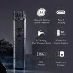 Xiaomi Grooming Kit Pro, 40 length settings, Face, Hair, Body - Everything-in-One Professional Styling Trimmer, Body Grooming, Nose & Ear Hair Trimming, Hair Clippers, Beard Combs, Quick Charge - Image 5