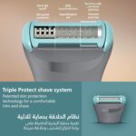 Philips BG3485/15 3000 Series Body Groomer,Triple Protect shave system,Click-on combs 2,3,5 for trimming hair,travel pouch - Image 6