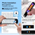 Translation Pen Scan Reader Pen Text to Speech Device Language Translator Device Support 134 Languages OCR Digital Reader Pen,Photo and Text & Voice Translation Device,Reading Pen for Dyslexia - Image 4