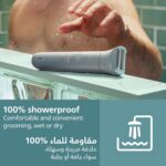 Philips BG3485/15 3000 Series Body Groomer,Triple Protect shave system,Click-on combs 2,3,5 for trimming hair,travel pouch - Image 2