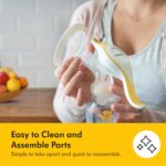 Medela Harmony Manual Breast Pump, Single Hand Breastpump with Flex Breast Shields for More Comfort and Expressing More Milk - Image 6