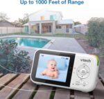 VTech VM819 Video Baby Monitor with 19Hour Battery Life 1000ft Long Range Auto Night Vision 2.8, White - Image 11