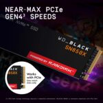 WD_BLACK 1TB SN850X NVMe Internal Gaming SSD Solid State Drive - Gen4 PCIe, M.2 2280, Up to 7,300 MB/s - WDS100T2X0E - Image 2