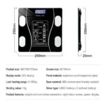 Smart Bluetooth Digital body Scale, specialized Mobile application to record and analyze results, 17 Body Measurements and functions, Smart BMI Analysis, Fats analysis and other measures - Image 2