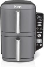 Ninja Double Stack XL Air Fryer, Vertical Double Box Air Fryer with 4 Cooking Levels, 2 Drawers and 2 Shelves, Space Saving, 9.5L Capacity, 6 Cooking Functions, 8 Portions, Grey SL400EU - Image 11