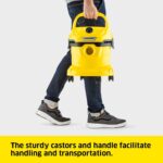 Kärcher Wet & Dry Vacuum Cleaner WD 2 Plus, blowing function, power: 1000w, plastic container: 12 l, suction hose: 1.8 m, incl. cartridge filter, floor and crevice nozzle, Yellow - Image 6
