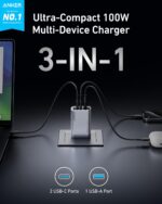 Anker Prime Charger, 100W 3-Port GaN USB C Charger Block, Foldable and Compact for MacBook, iPad, iPhone 17/iPhone Series, Galaxy S24/S23, and More - Image 6