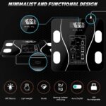 Smart Bluetooth Digital body Scale, specialized Mobile application to record and analyze results, 17 Body Measurements and functions, Smart BMI Analysis, Fats analysis and other measures - Image 4