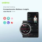 Oraimo OSW-820 Smart Watch 5R Premium Smartwatch Sleek and Robust for Active Lifestyles - Black - Image 2
