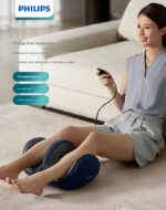Philips Foot Massager with Heat, Leg Massager, Shiatsu Feet and Calf Massager, 2 in 1 Massager, Deep Kneading Rolling Ankle, 8 Massage Head, 50℃ Warm Compress, Relieve Foot Pain and Plantar Fasciitis - Image 6