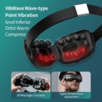Philips PPM2522 Eye Mask Massager – 16 Silicone Contacts, 3 Heat Levels, 5 Modes, VibWave Vibration, Bluetooth Music, Foldable & Visual Design - Image 3