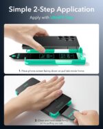 ESR 3pcs for Samsung Galaxy S25/S25+/S25 Ultra 5G Screen Protector, HD Clear Anti-Scratch Tempered Glass with Easy Installation Auto Dust-Elimination Tool for Samsung Galaxy S25/S25+/S25 Ultra 5G, Case Friendly - Image 8