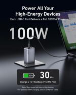 Anker Prime Charger, 100W 3-Port GaN USB C Charger Block, Foldable and Compact for MacBook, iPad, iPhone 17/iPhone Series, Galaxy S24/S23, and More - Image 5