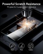 ESR 3pcs for Samsung Galaxy S25/S25+/S25 Ultra 5G Screen Protector, HD Clear Anti-Scratch Tempered Glass with Easy Installation Auto Dust-Elimination Tool for Samsung Galaxy S25/S25+/S25 Ultra 5G, Case Friendly - Image 2