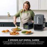 Ninja Double Stack XL Air Fryer, Vertical Double Box Air Fryer with 4 Cooking Levels, 2 Drawers and 2 Shelves, Space Saving, 9.5L Capacity, 6 Cooking Functions, 8 Portions, Grey SL400EU - Image 12
