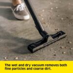 Kärcher Wet & Dry Vacuum Cleaner WD 2 Plus, blowing function, power: 1000w, plastic container: 12 l, suction hose: 1.8 m, incl. cartridge filter, floor and crevice nozzle, Yellow - Image 5
