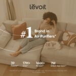 LEVOIT Air Purifiers for Bedroom Home Dorm, 3-in-1 Filter Cleaner with Fragrance Sponge for Better Sleep, Filters Smoke, Allergies, Pet Dander, Odor, Dust, Office, Desktop, Core Mini-P, White - Image 2