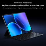 Xiaomi Pad 8 / Pad 8 Pro Original Keyboard Case – Smart Double-Sided Protective Vegan Leather Tablet Cover (Black) - Image 6