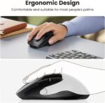 UGREEN Wireless Mouse 2.4GHz Ergonomic Mouse USB Receiver 5 Levels 1600 DPI, Compatible with Computer PC MacBook Laptop Windows 11 10 macOS Linux - Image 7