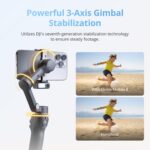 DJI Osmo Mobile 8 Gimbal Stabilizer for Phone, Native Tracking with Audio & Lighting, 360° Pan Rotation, Built-in Extension Rod & Tripod, 10h Battery, Extension Rod, Robust 3-Axis Stabilization - Image 6