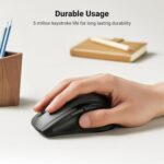 UGREEN Wireless Mouse 2.4GHz Ergonomic Mouse USB Receiver 5 Levels 1600 DPI, Compatible with Computer PC MacBook Laptop Windows 11 10 macOS Linux - Image 2