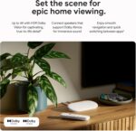 Google TV Streamer 4K - Relaxed Entertainment through Fast Streaming and Remote Control with Voice Search - Movies, Series, Live Shows and Netflix in 4K HDR - 32 GB Storage Space - Porcelain - Image 8