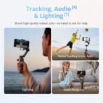 DJI Osmo Mobile 8 Gimbal Stabilizer for Phone, Native Tracking with Audio & Lighting, 360° Pan Rotation, Built-in Extension Rod & Tripod, 10h Battery, Extension Rod, Robust 3-Axis Stabilization - Image 10