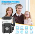 Sawgmore Dental Water Flosser, Professional Dental Flosser with 8 Multifunctional Nozzles, 10 Water Pressure Settings, 600 ml Dental Irrigator for Family Care - Image 8