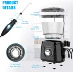 Sawgmore Dental Water Flosser, Professional Dental Flosser with 8 Multifunctional Nozzles, 10 Water Pressure Settings, 600 ml Dental Irrigator for Family Care - Image 4