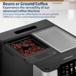 Beko CaffeExperto CEG7304X Bean to Cup Espresso Coffee Maker | Milk Pitcher | Color Touch Screen Panel | 19 Bar Pressure, 2 Coffee Spouts | Fully Automatic, Silver - Image 3