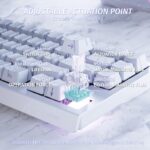 ATTACK SHARK X68 HE 8000Hz Rapid Trigger Keyboard, 0.01 mm RT Accuracy, Wired RGB 60% Gaming Keyboard with Magnetic Switches, Adjustable Actuation, Snap Tap, for PC/Mac, White Contours - Image 7