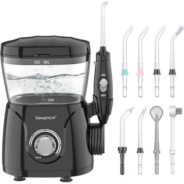 Sawgmore Dental Water Flosser 600ml 10 Settings