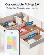 eufy X10 Pro Omni Robot Vacuum and Mop with 8,000 Pa Suction, Dual Mops with 12 mm Auto-Lift and Carpet Detection, AI Obstacle Avoidance, Auto Mop Washing, Self-Drying, Self-Emptying - Image 2