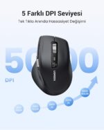 UGREEN Wireless Mouse 2.4G & Bluetooth, Ultra-Fast Scrolling, Ergonomic and Quiet Mouse 5000 dpi 5 Buttons, 10M Connection, Compatible with Windows, Linux, MacOS, Android and Chrome - Image 5
