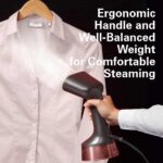 Hamilton Beach Professional Handheld Garment Steamer with fabric brush, Upto 1740W and 28g/min powerful steam flow, 2 steam modes, 300ml capacity, ergonomic handle, 6ft cord, 11590-ME - Image 5