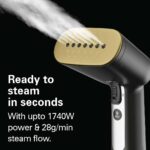 Hamilton Beach Professional Handheld Garment Steamer with fabric brush, Upto 1740W and 28g/min powerful steam flow, 2 steam modes, 300ml capacity, ergonomic handle, 6ft cord, 11590-ME - Image 6
