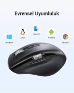 UGREEN Wireless Mouse 2.4G & Bluetooth, Ultra-Fast Scrolling, Ergonomic and Quiet Mouse 5000 dpi 5 Buttons, 10M Connection, Compatible with Windows, Linux, MacOS, Android and Chrome - Image 2
