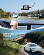70Mai Smart Dash Cam Pro Plus Sets A500S - Dual Video Recording, 5MP Resolution, 140-Degree Wide View Angle, Free WiFi, and 24-Hour Parking Monitor for Enhanced Security - Image 3