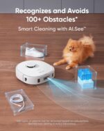 eufy X10 Pro Omni Robot Vacuum and Mop with 8,000 Pa Suction, Dual Mops with 12 mm Auto-Lift and Carpet Detection, AI Obstacle Avoidance, Auto Mop Washing, Self-Drying, Self-Emptying - Image 4