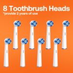 Bitvae BVR2 Toothbrush 8 heads +1 travel case Black color black - Image 3