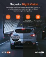 70Mai Smart Dash Cam Pro Plus Sets A500S - Dual Video Recording, 5MP Resolution, 140-Degree Wide View Angle, Free WiFi, and 24-Hour Parking Monitor for Enhanced Security - Image 6