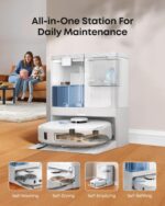 eufy X10 Pro Omni Robot Vacuum and Mop with 8,000 Pa Suction, Dual Mops with 12 mm Auto-Lift and Carpet Detection, AI Obstacle Avoidance, Auto Mop Washing, Self-Drying, Self-Emptying - Image 3