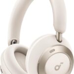 soundcore Space One Pro by Anker, Adaptive ANC Headphones, Super Foldable Design, 60H Lossless Audio, Ultra-Fast Charging, Hi-Res Wireless Audio with LDAC, Comfortable Fit, White